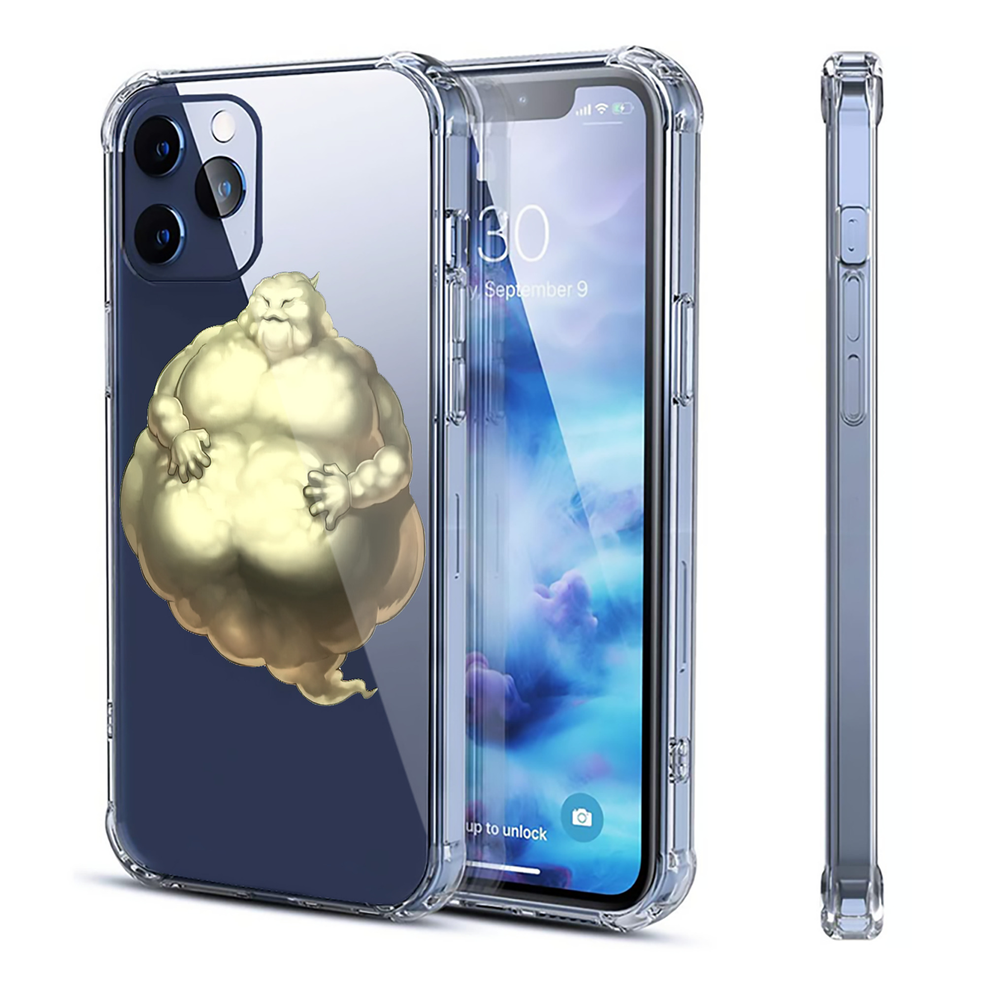 （画像用） 遊☆戯☆王 Yu-Gi-Oh! 【iPhone 12シリーズ対応】透明スマホケース（クリアソフトケース）